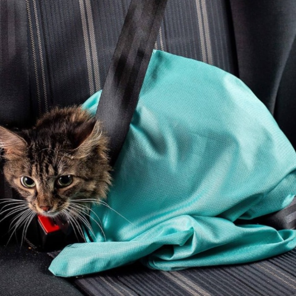 PurrFect Pouch The Original AS SEEN ON TV. Comfy Soothing Cat Carrier - Picture 8 of 15